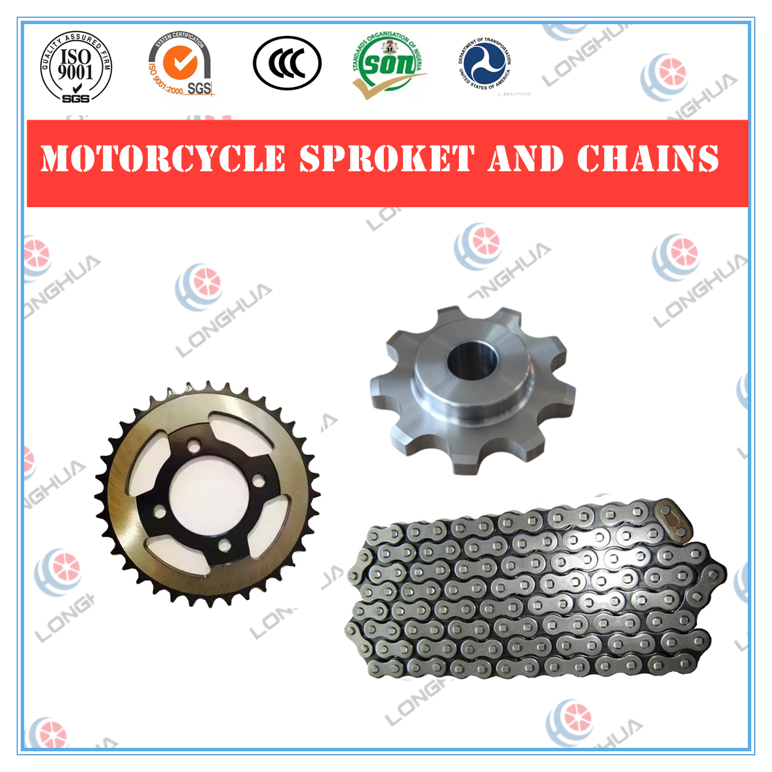 420/428/520/530 O Ring motorcycle parts marine/rigging hardware Motorcycle Conveyor link Roller Chain